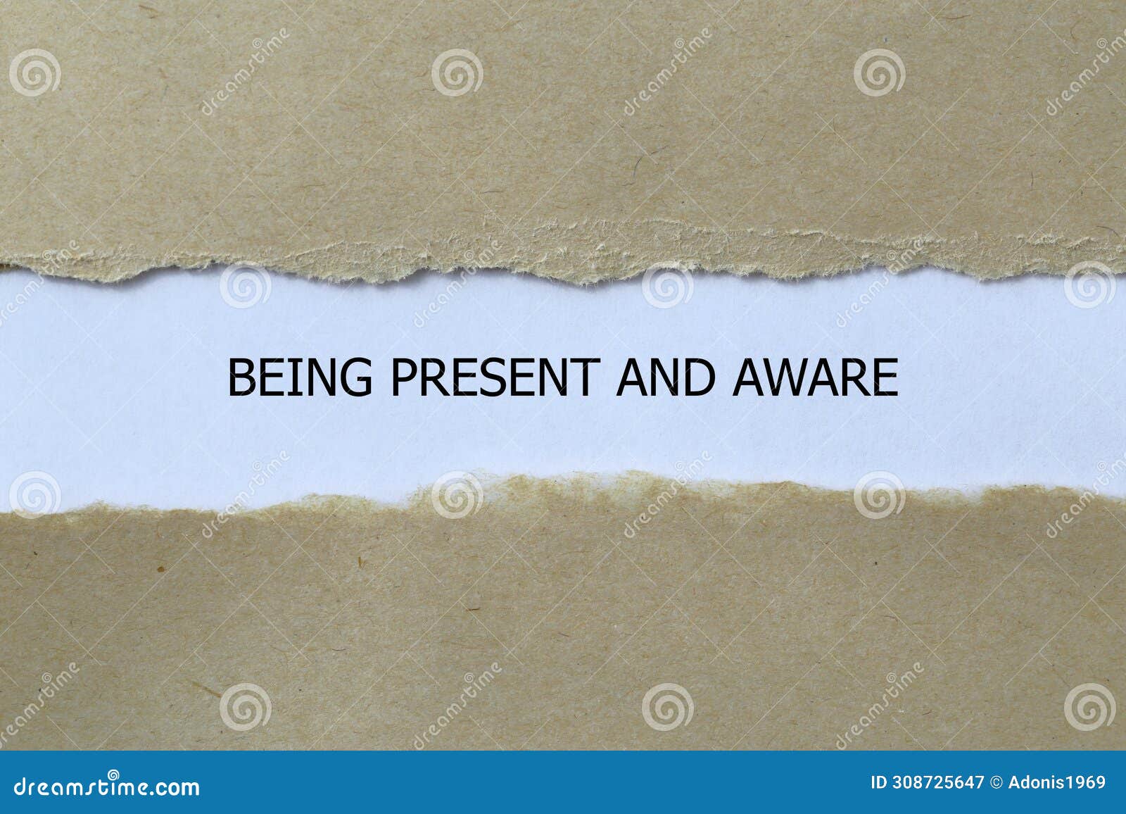 being present and aware on white paper