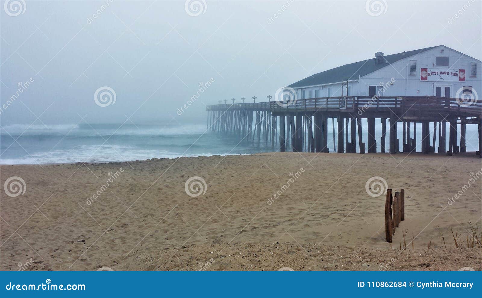 Historic Kitty Hawk Pier On The North Carolina Outer Banks