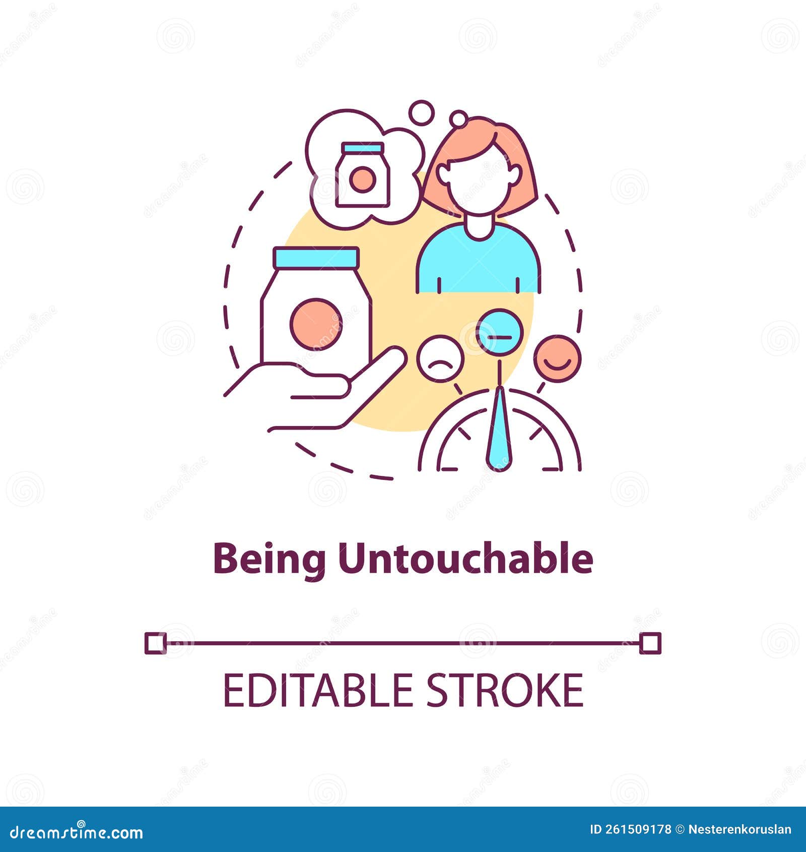 being untouchable concept icon