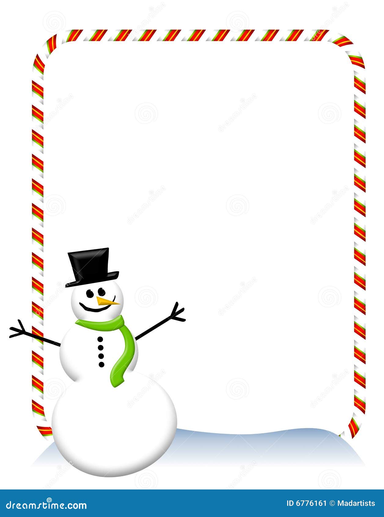 Borda De Boneco De Neve Com Bastões De Caramelo 2 Ilustração Stock -  Ilustração de quadro, beira: 6776161, image size:1257x1690