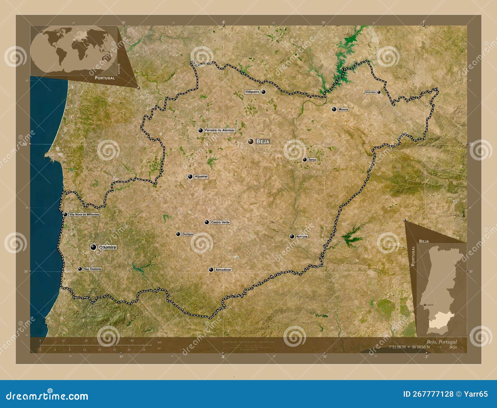 Portugal Map: Including Regions, Districts and Cities