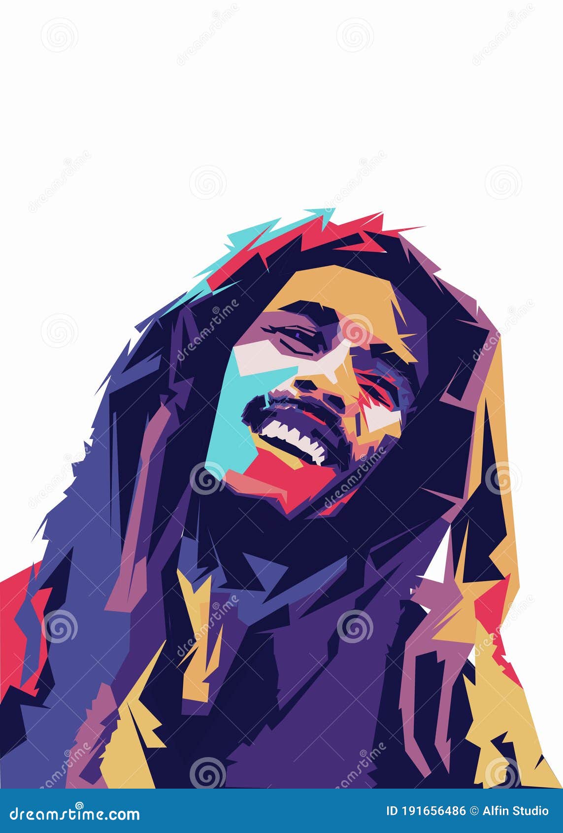 bob marley painting