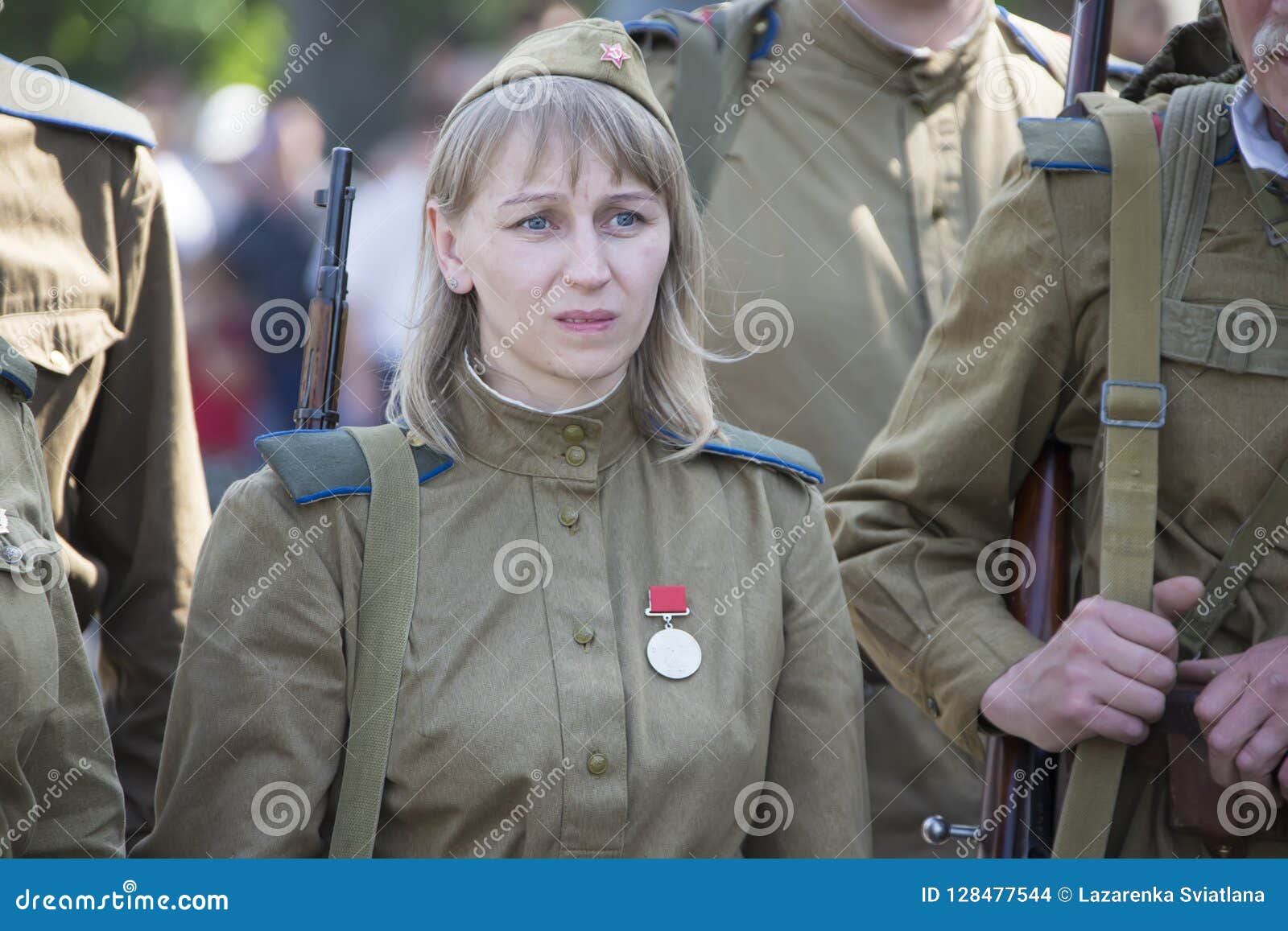 Russian soldier editorial stock image. Image of blonde - 128477544