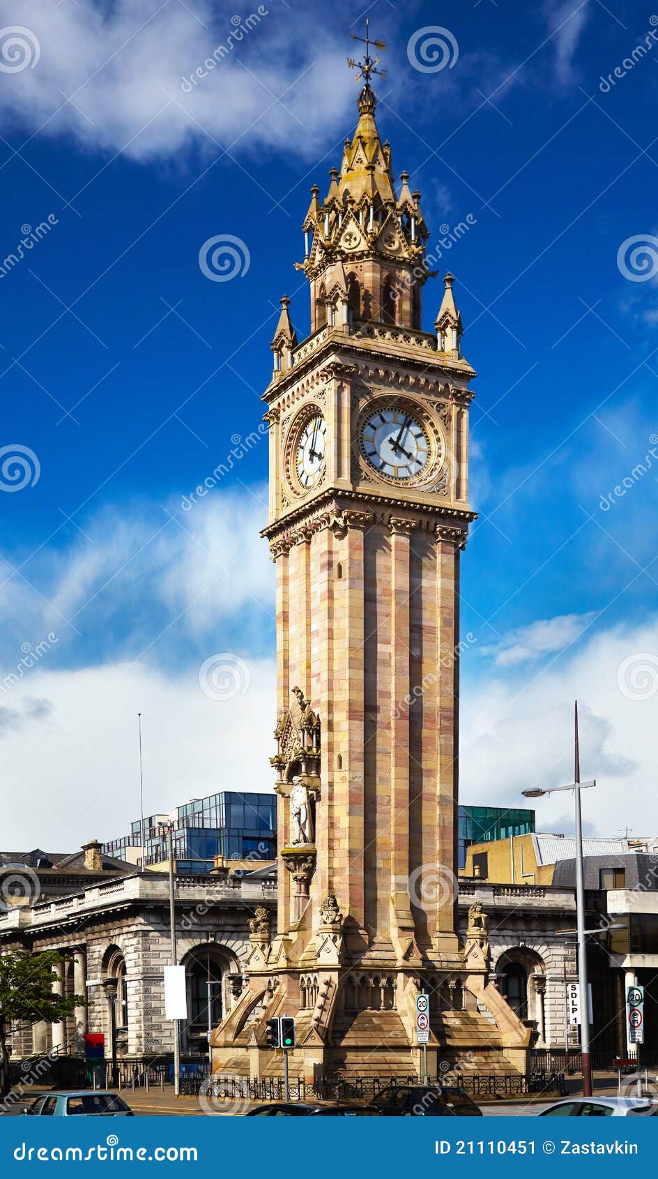 Belfast Albert Clock stock image. Image of belfast, landmark 21110451
