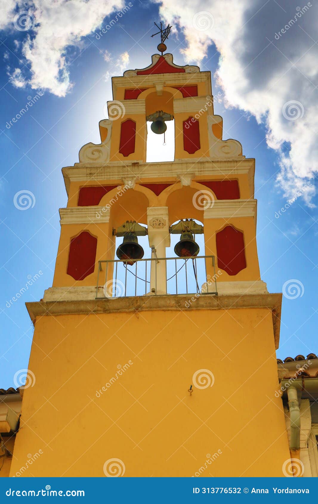 Belfry of Holy Church of Saint Spyridon Corfu Greece Stock Photo ...