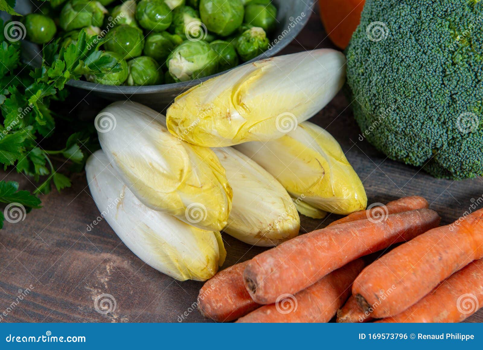 Belgian Endives and Seasonal Vegetables Stock Photo Image of seasonal