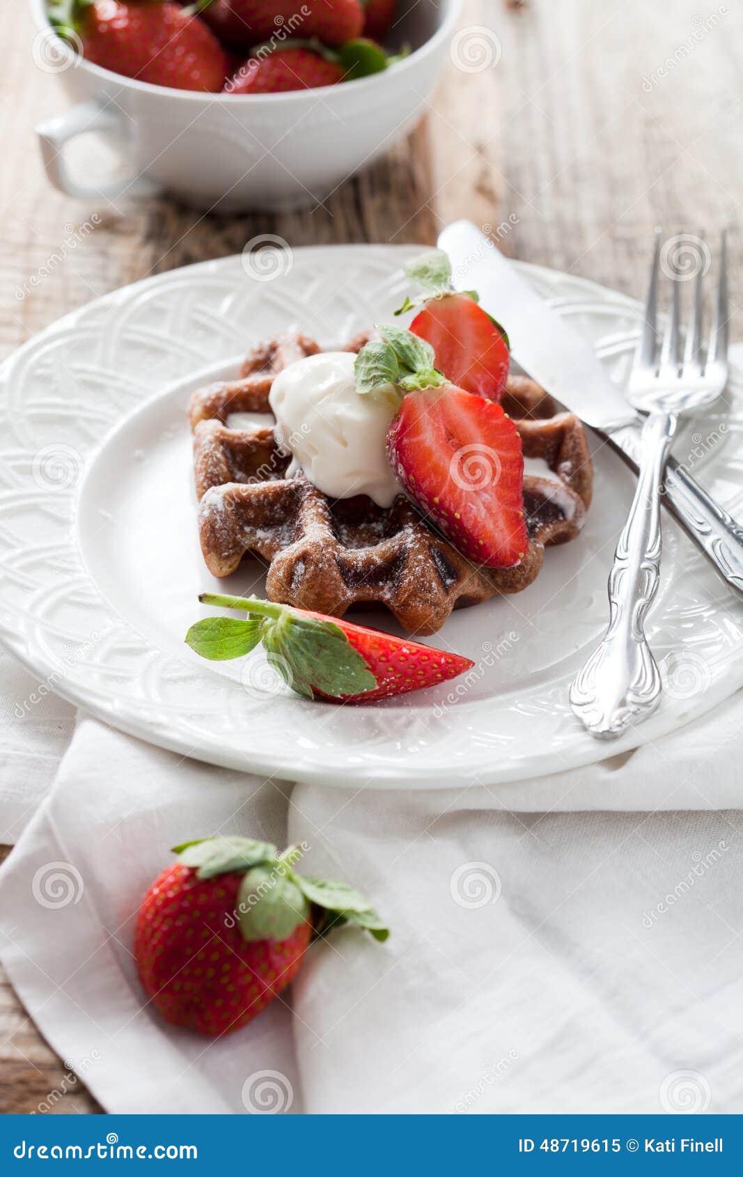 Belgian waffles stock image. Image of belgian, morning 48719615