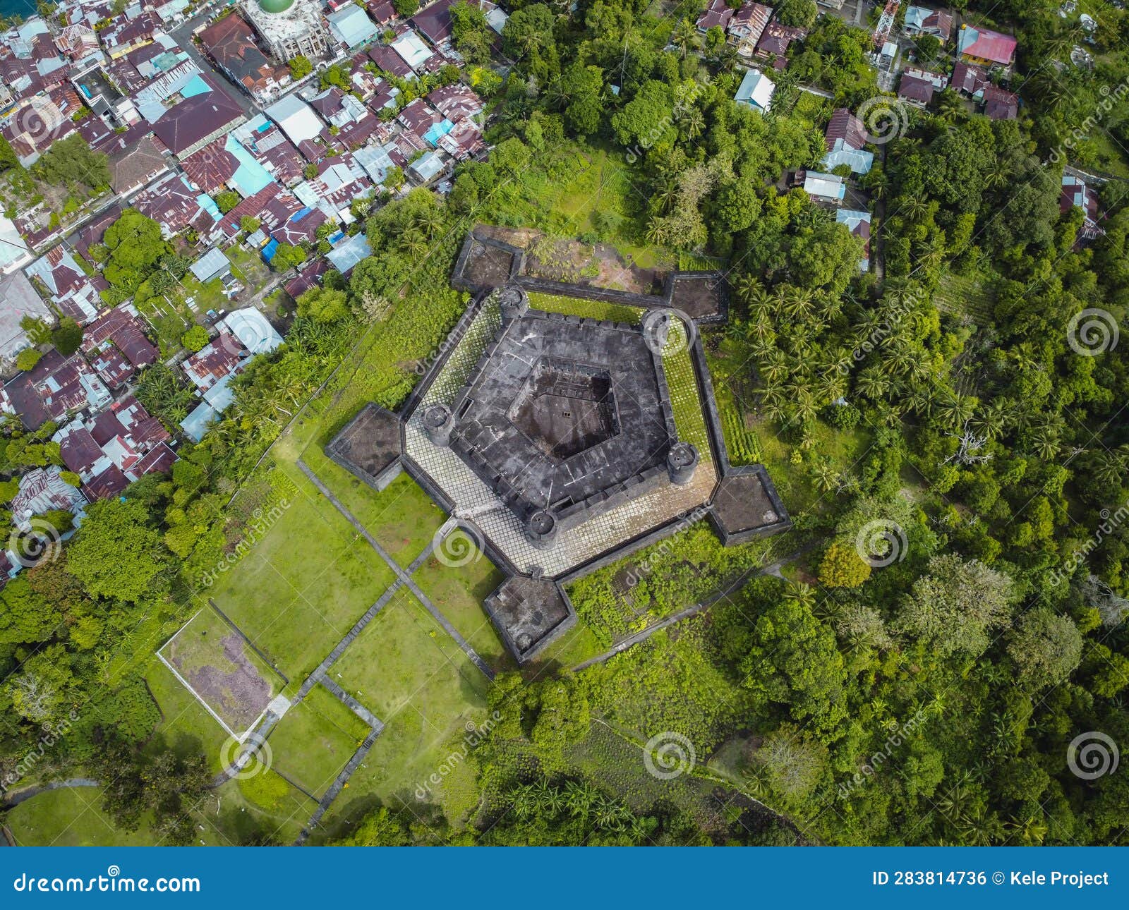 belgica fort in banda naira island, central maluku, indonesia