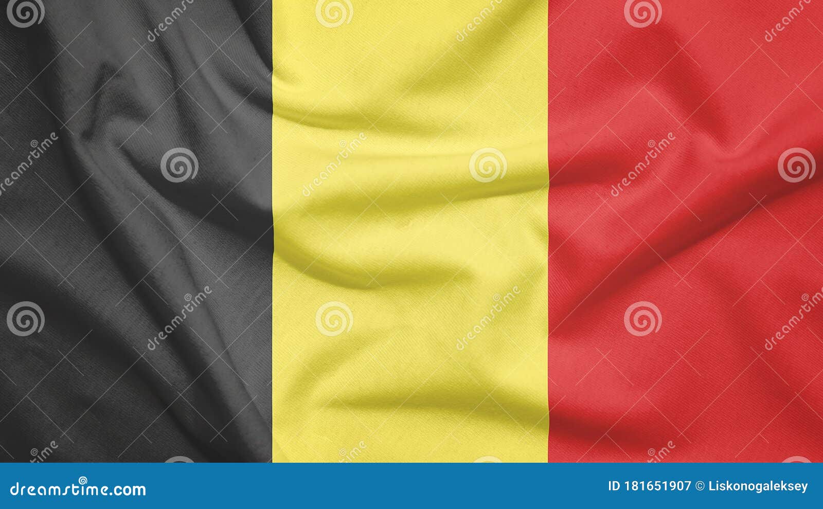 Belgium Flag with Fabric Texture Stock Illustration - Illustration of ...