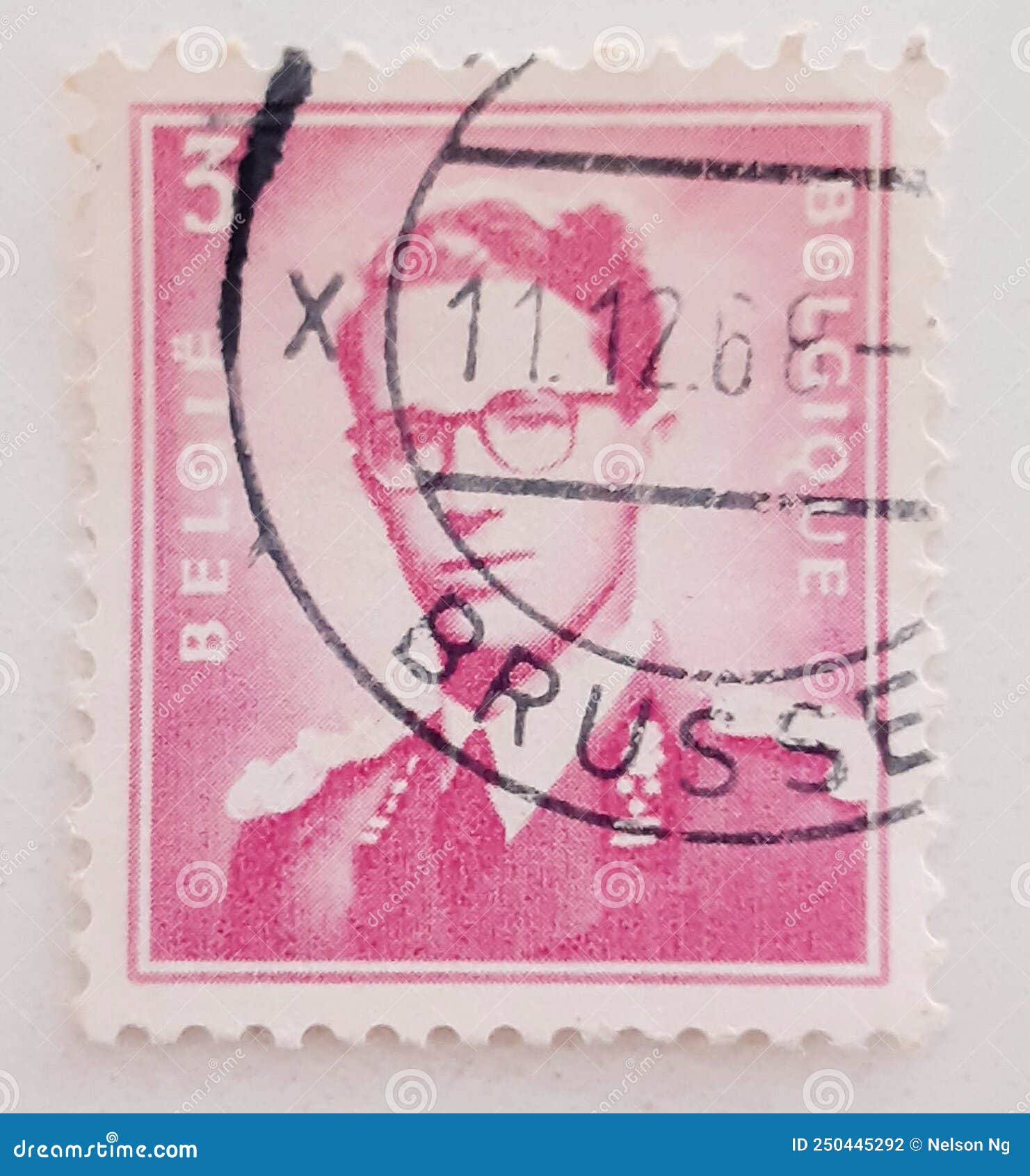Belgium, 1953, Postage Stamp of King Baudouin from Belgium Editorial