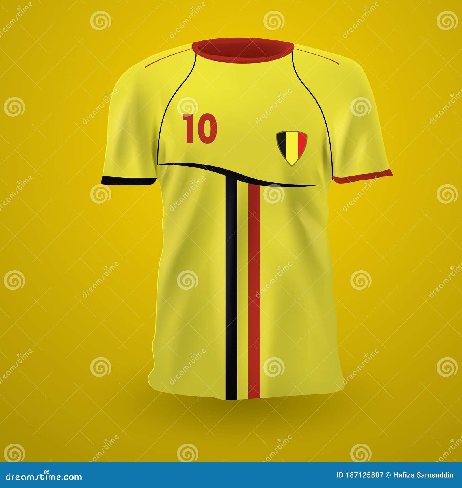 How to Design Full Printed Gold - Black Soccer/Football/Futsal Jersey in  CorelDraw 