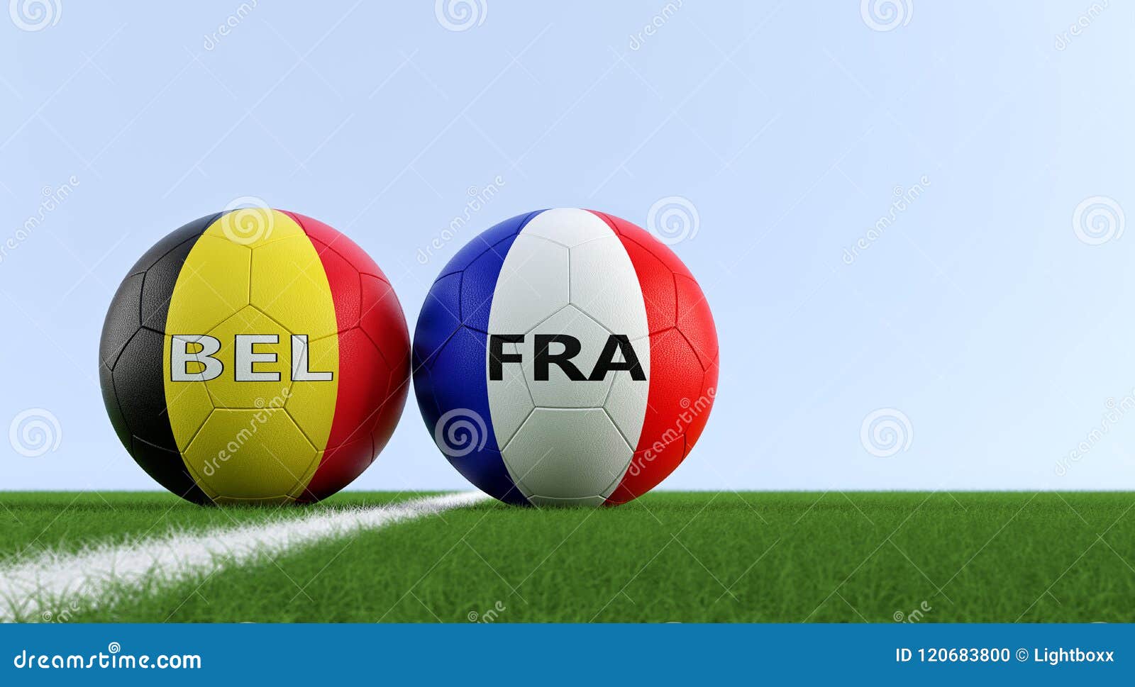 Belgium Vs. France Soccer Match - Soccer Balls in Belgium and France