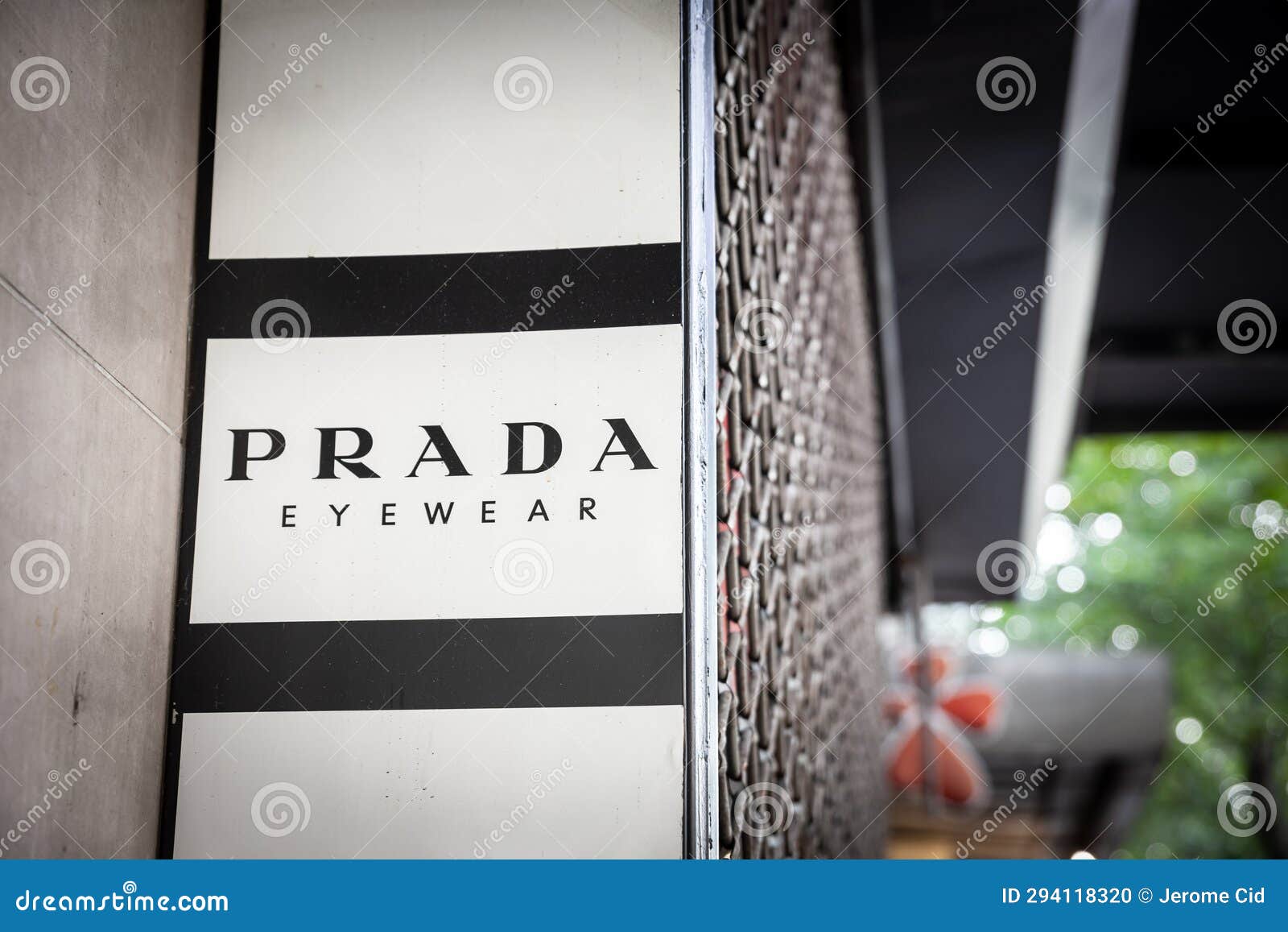BELGRADE, SERBIA - JULY 16, 2023: Prada Eyewear Logo in Front of Their ...