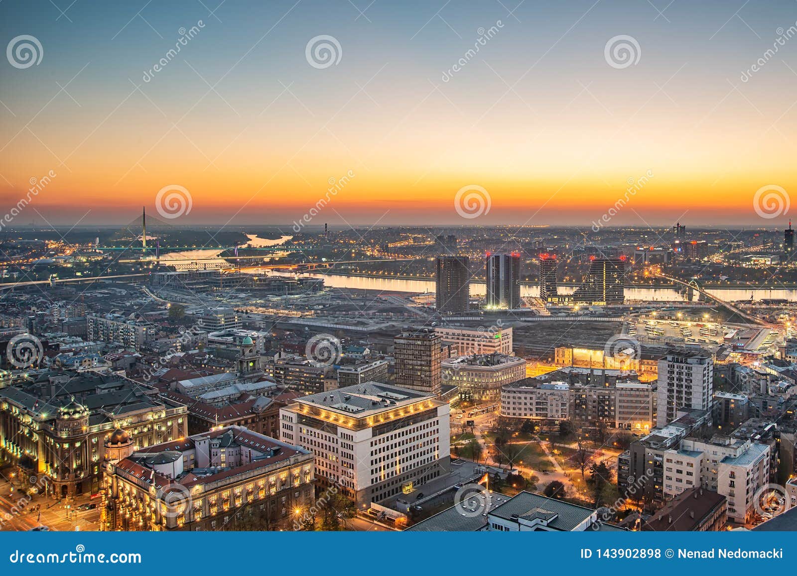 Panorama of Titel City in Vojvodina, Serbia. Editorial Stock Photo - Image  of modern, blue: 189351918