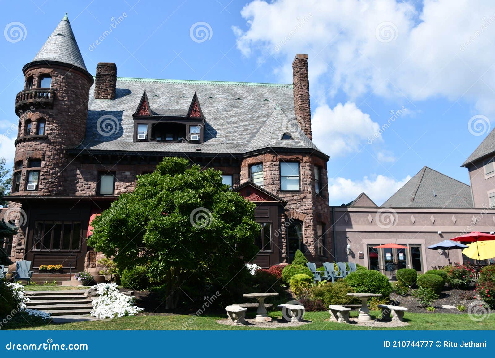 Belhurst Castle in Geneva, New York Editorial Photography - Image of