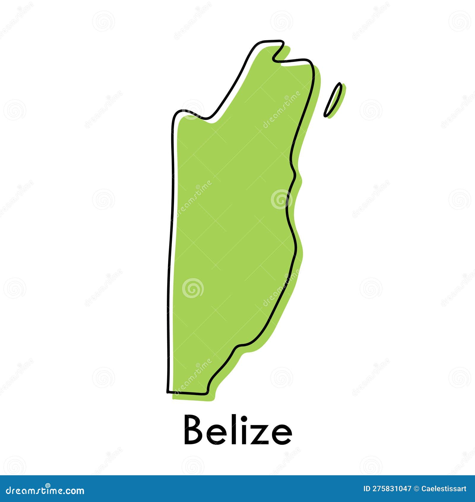 Outline Map Of Belize With Districts With Regions In Black Background outline-map-of-belize-with-districts-with-regions-in-black-background