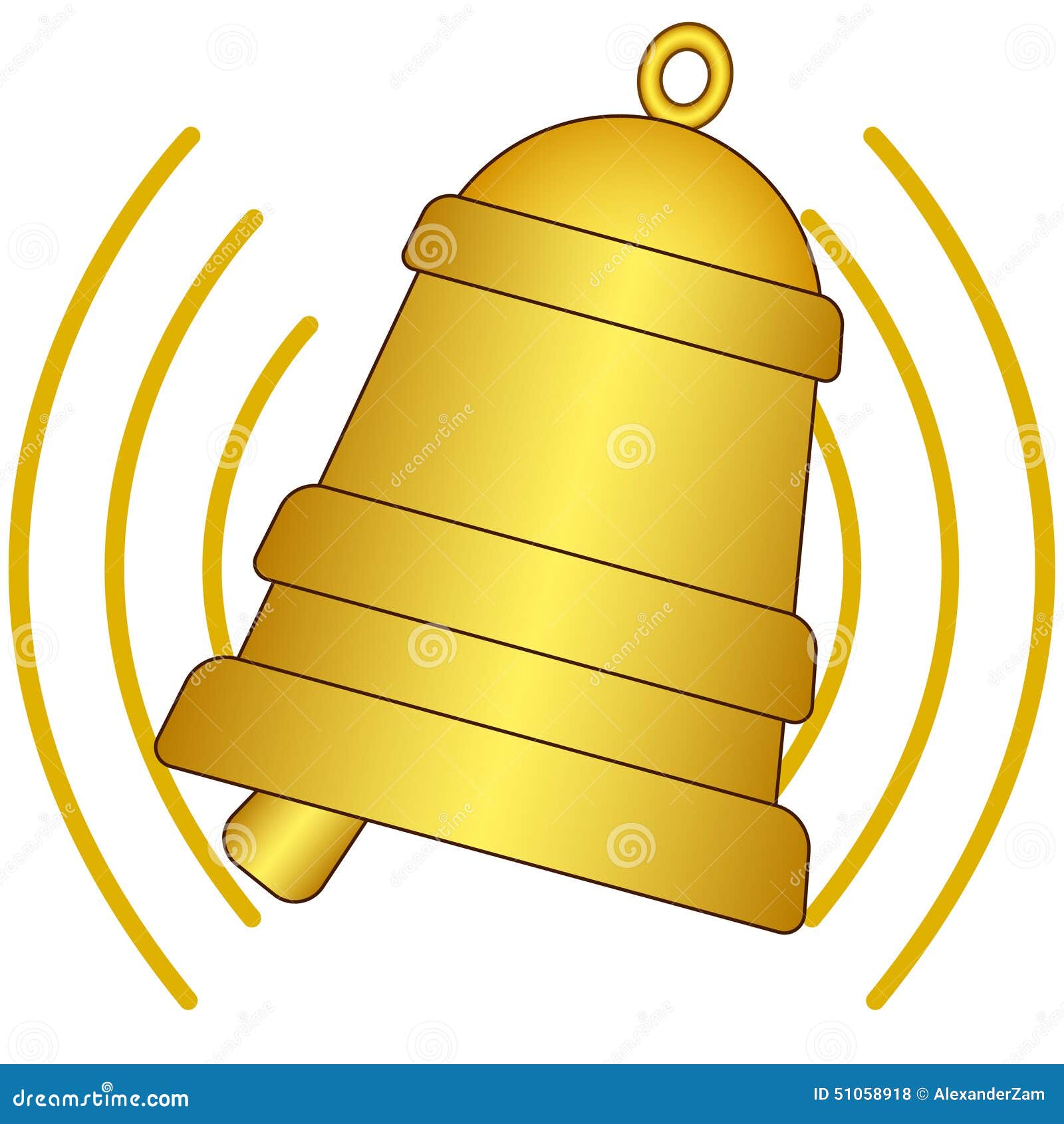 Bell di squillo. Illustrazione dell'icona di squillo della campana