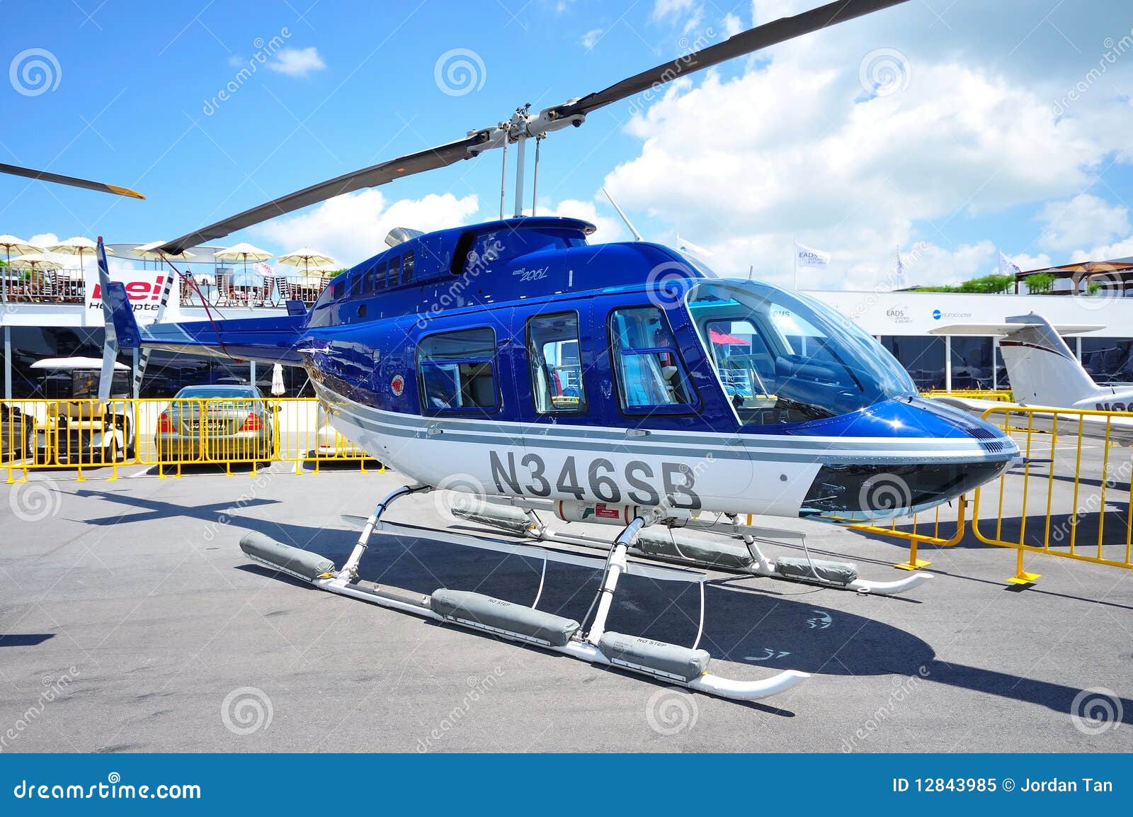 Bell Helicopter At Singapore Airshow 2010 Editorial Image Image 12843985