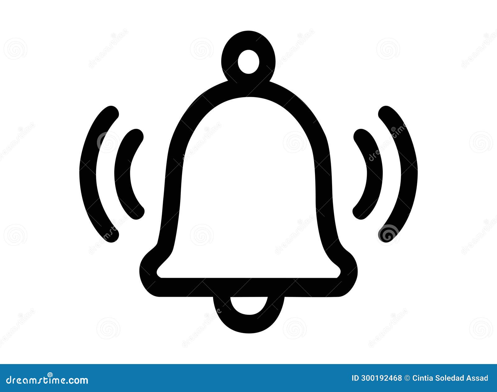 bell icon. pictogram notification bell ringing