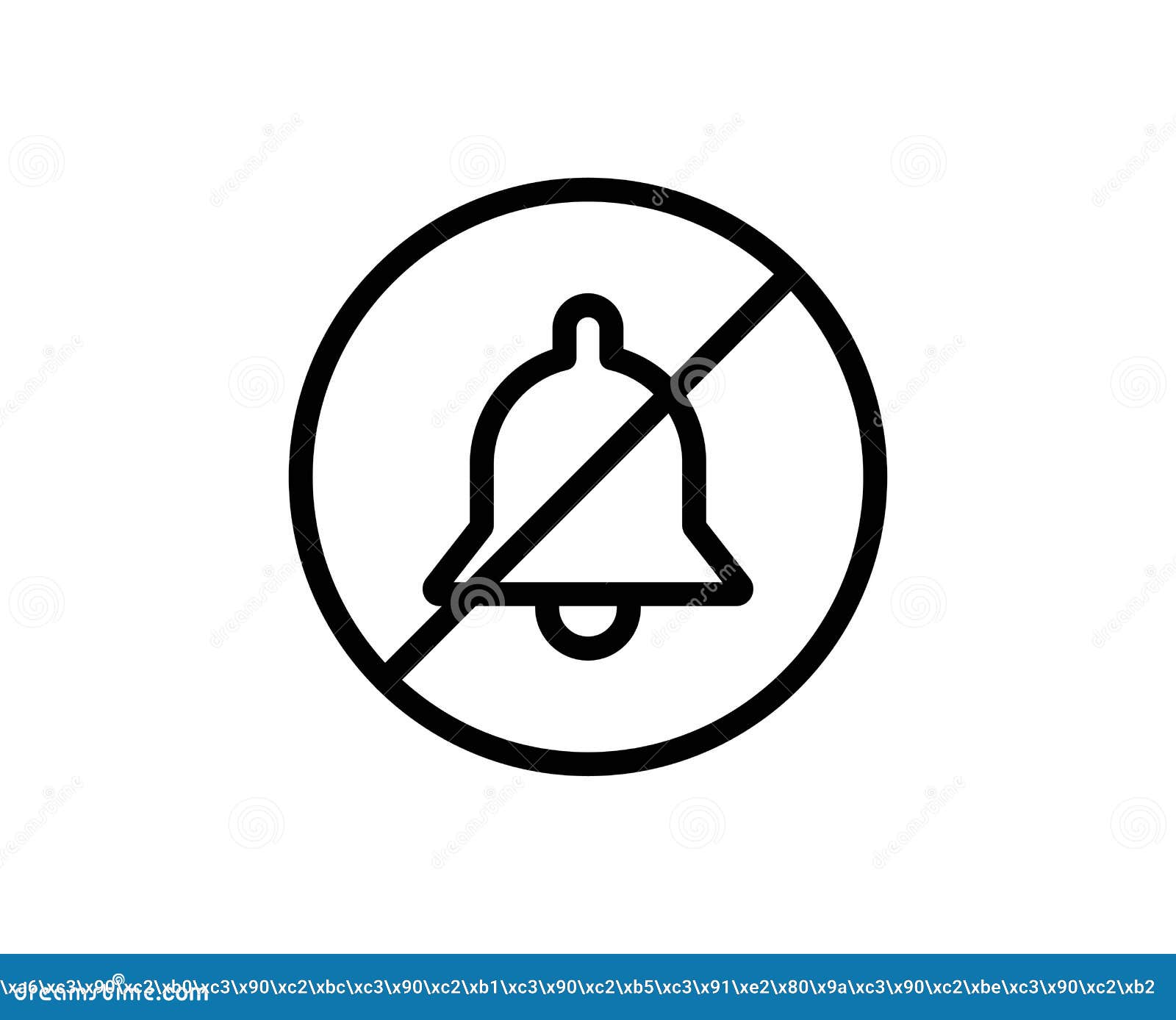 Bell line icon stock vector. Illustration of ring, signal 193669882