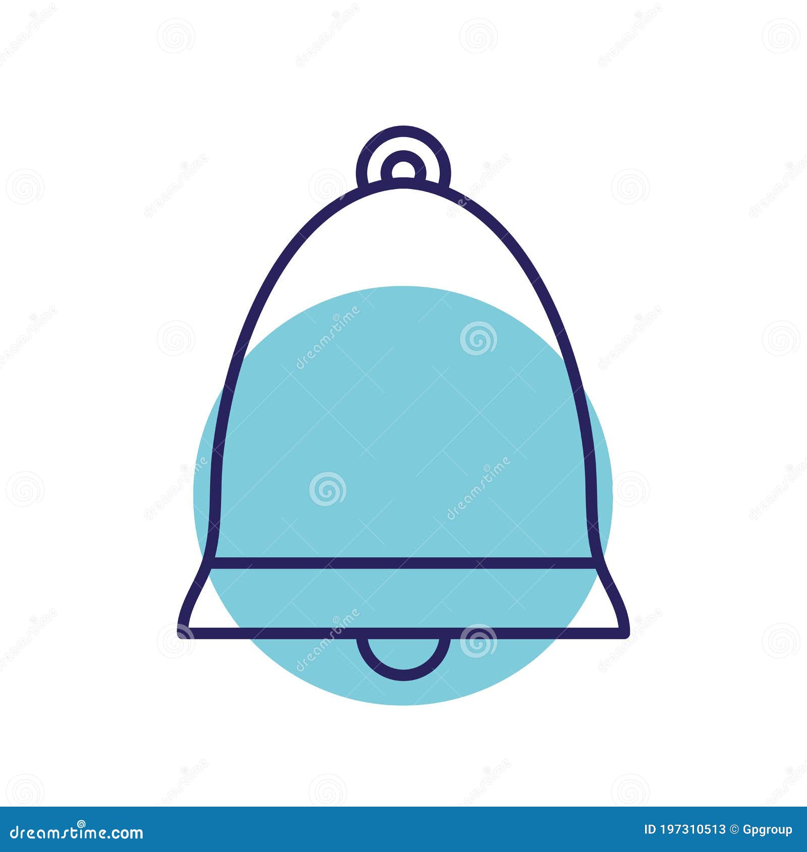 bell line style icon  