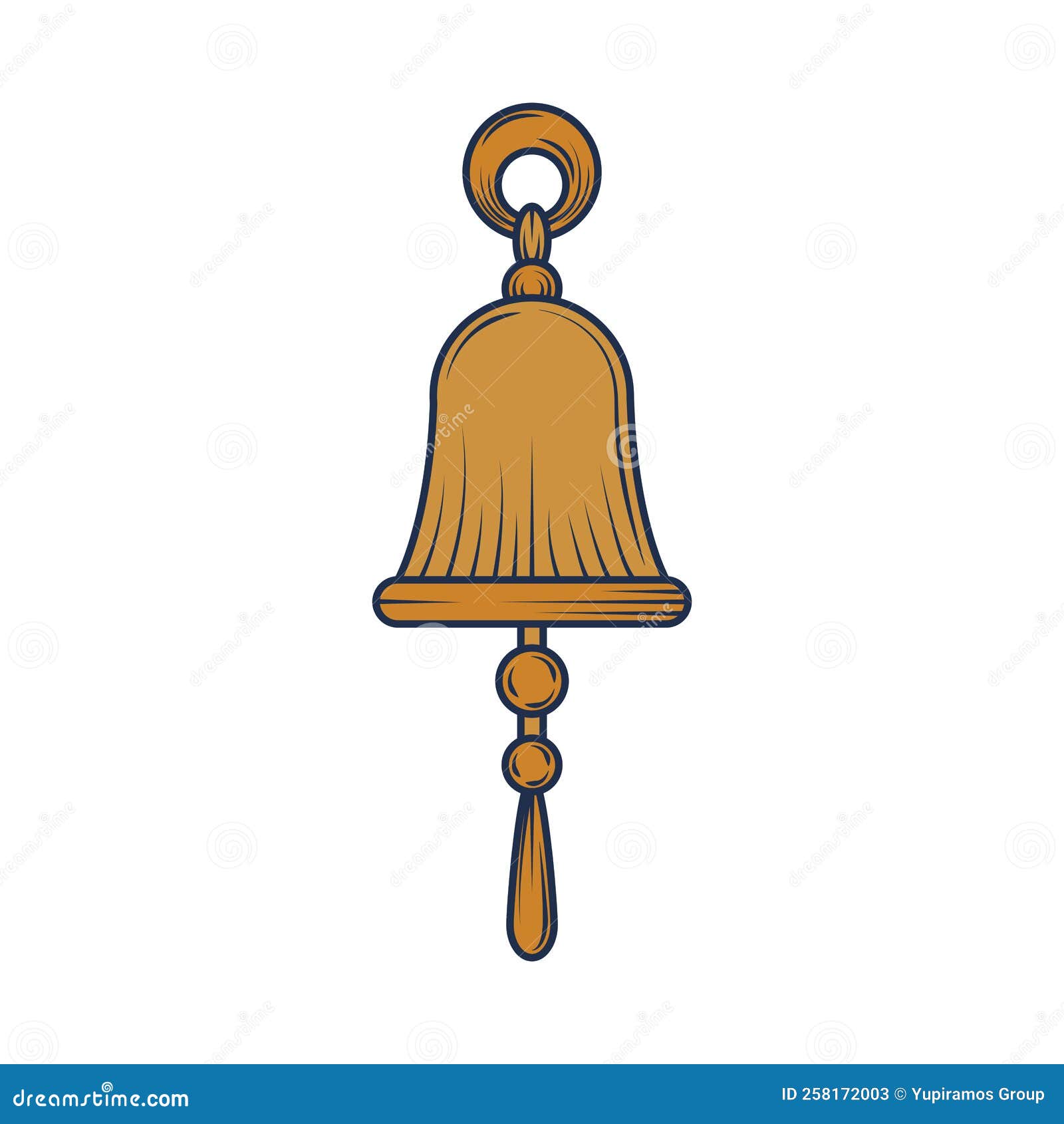 Bell nautical icon stock illustration. Illustration of water 258172003