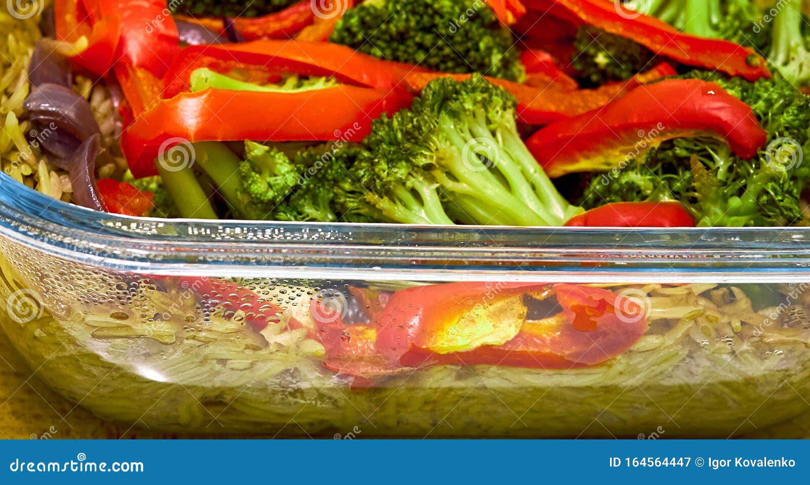 Bell Pepper and Broccoli Salad Stock Image Image of seashore, birds