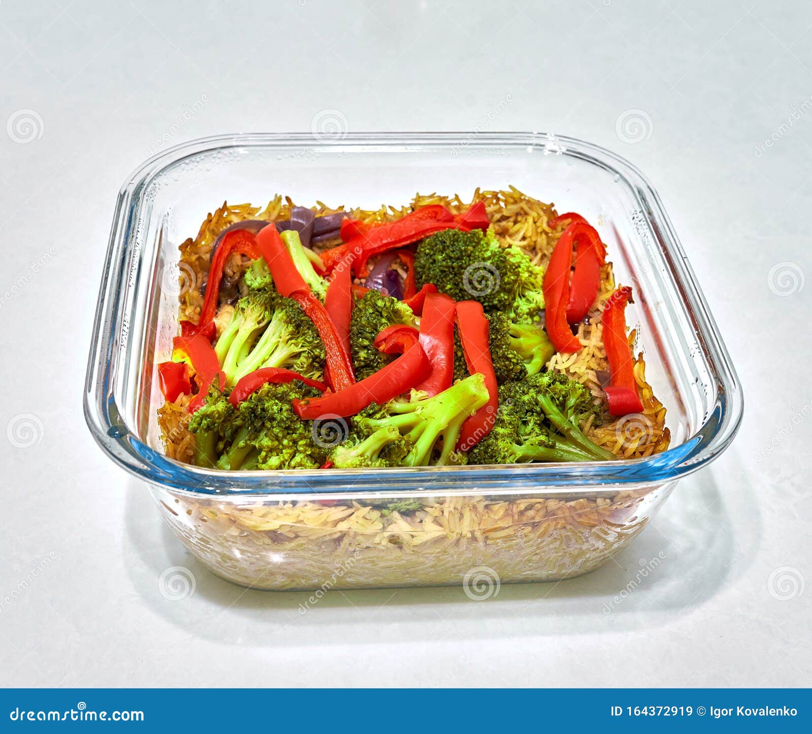 Bell Pepper and Broccoli Salad Stock Image Image of black, clouds