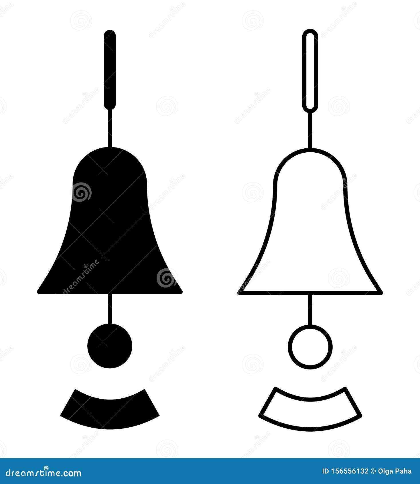Bell ring stock vector. Illustration of site, bells 156556132