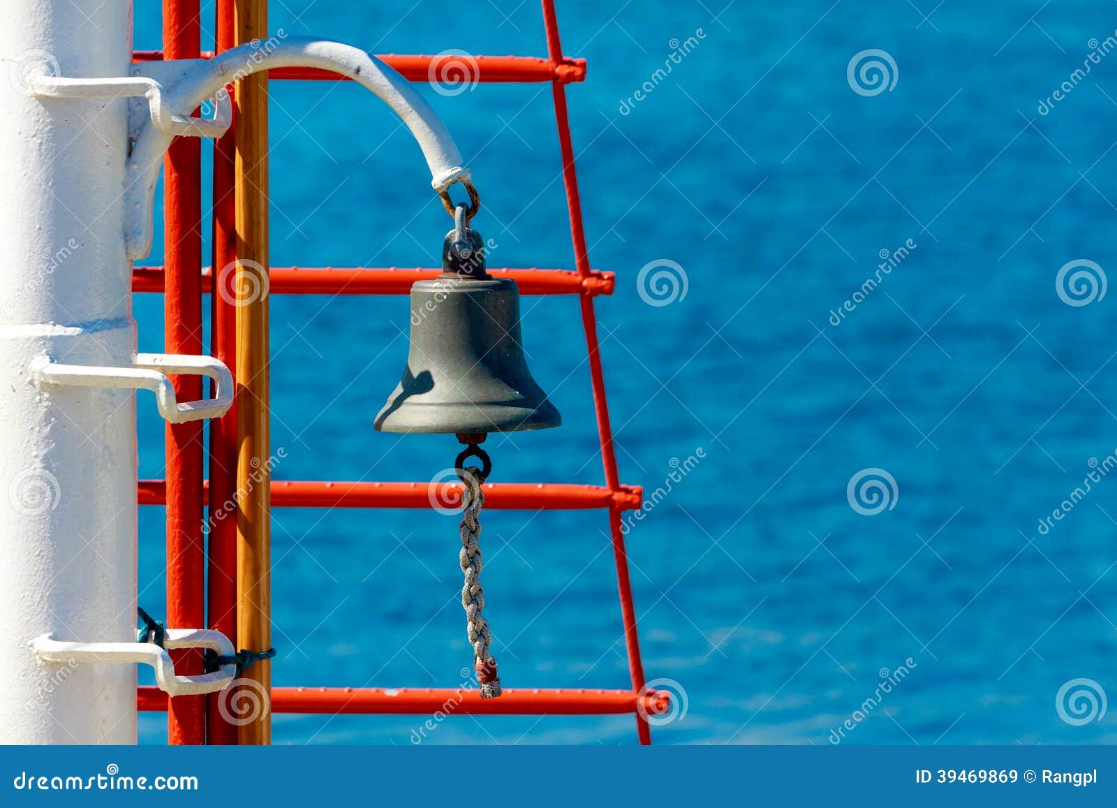 Bell on sailing ship stock image. Image of sailing, rigging 39469869