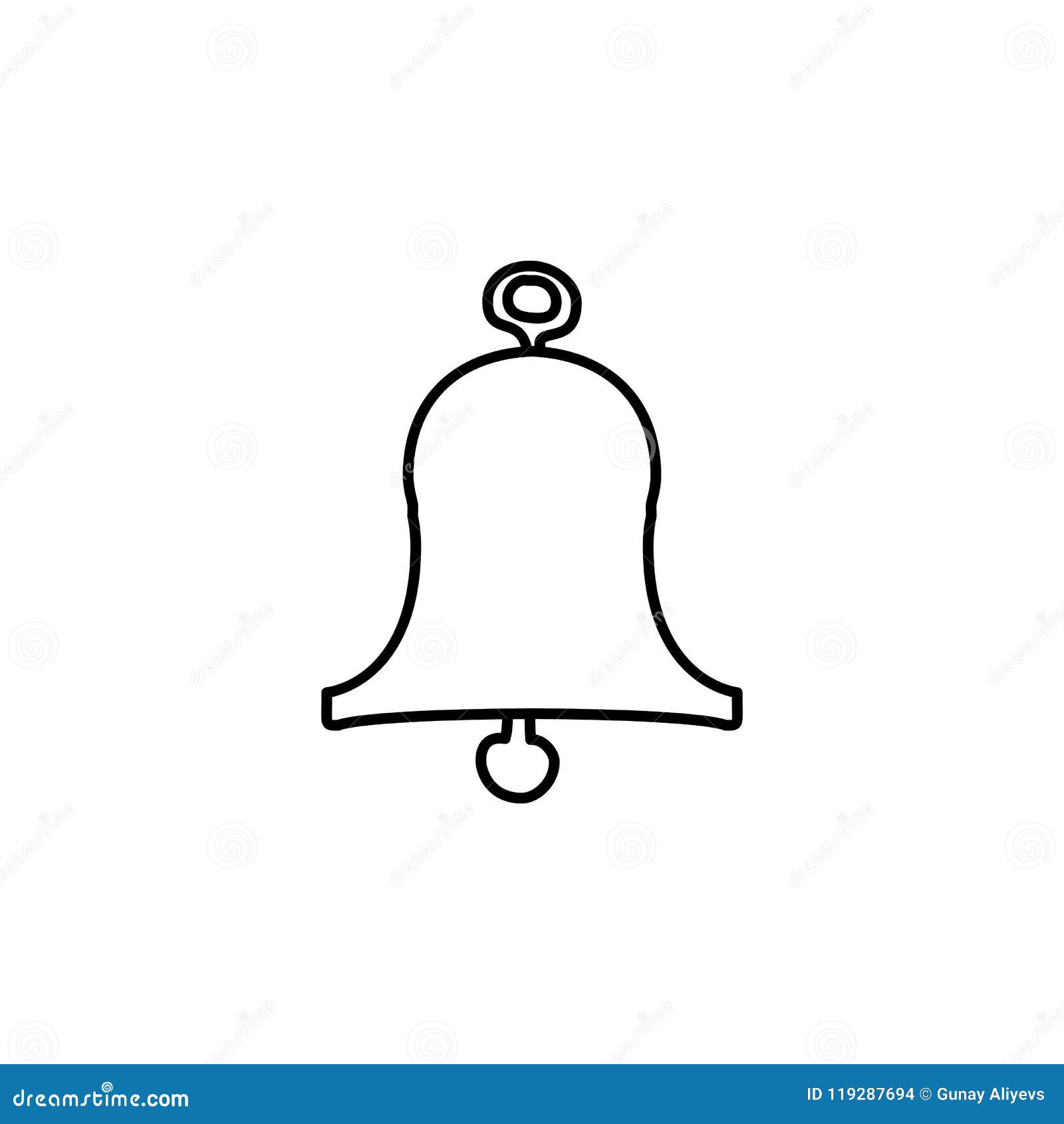 Bell Sketch Icon Element of Education Icon for Mobile Concept and Web Apps  Stock Illustration  Illustration of ring school 119287694