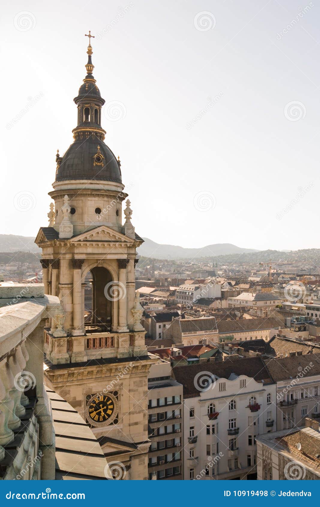Bell Tower of Basilica in Budapest Stock Photo - Image of great, city ...