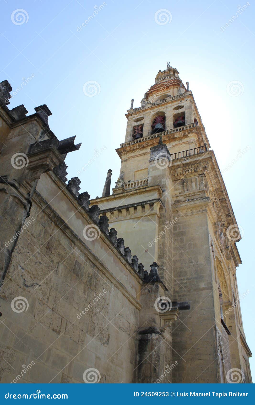 bell tower of the mosque in cordoba
