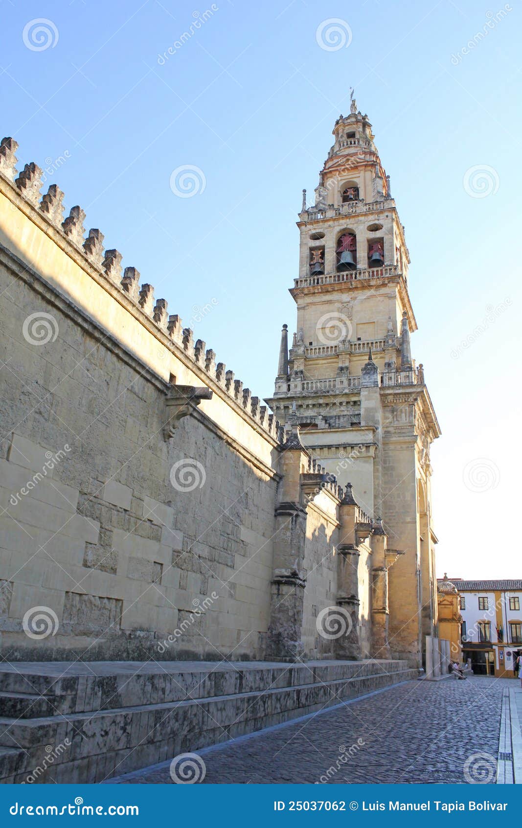 bell tower of the mosque in cordoba