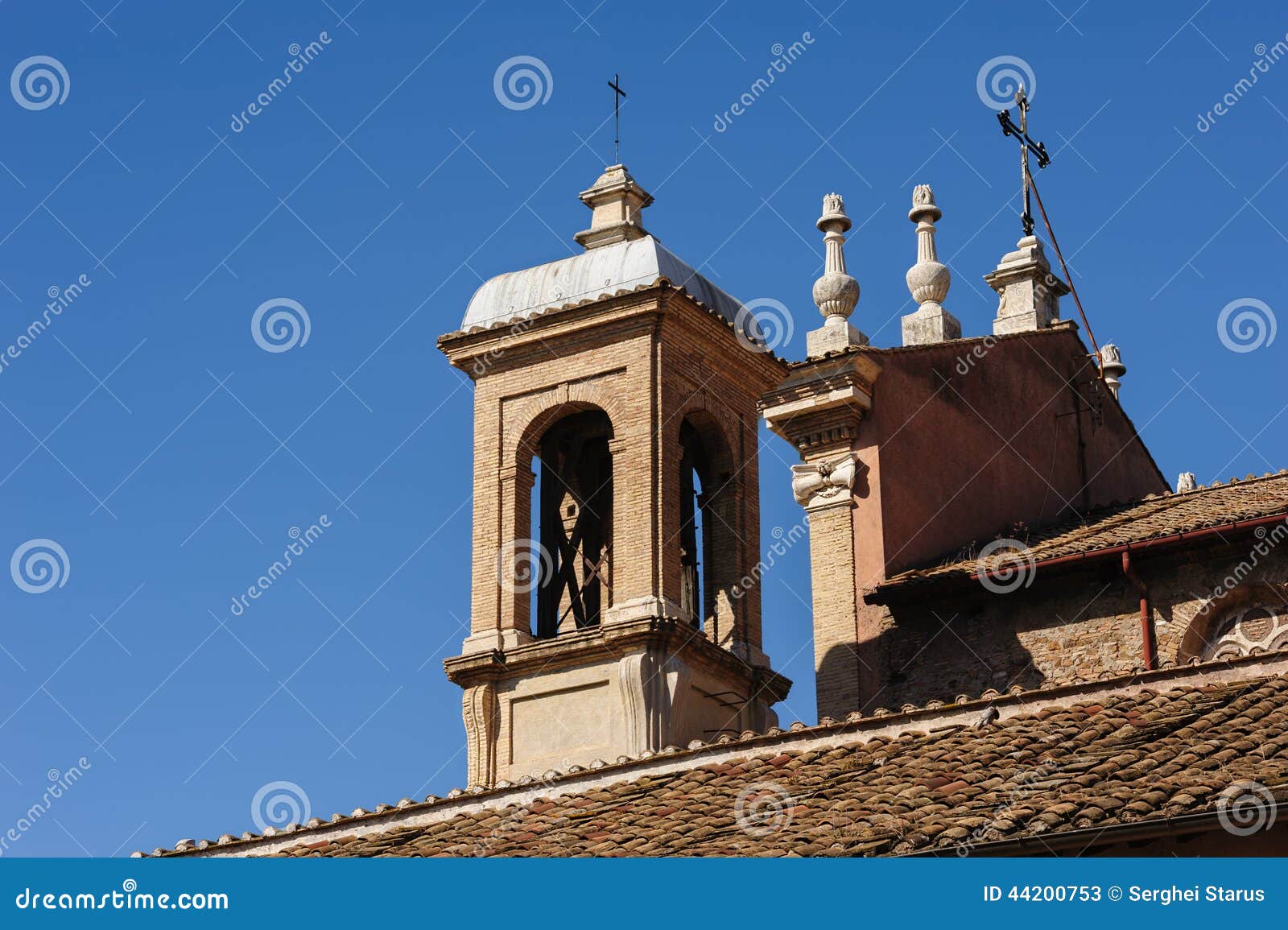 Bell tower in Rome stock image. Image of christianity 44200753