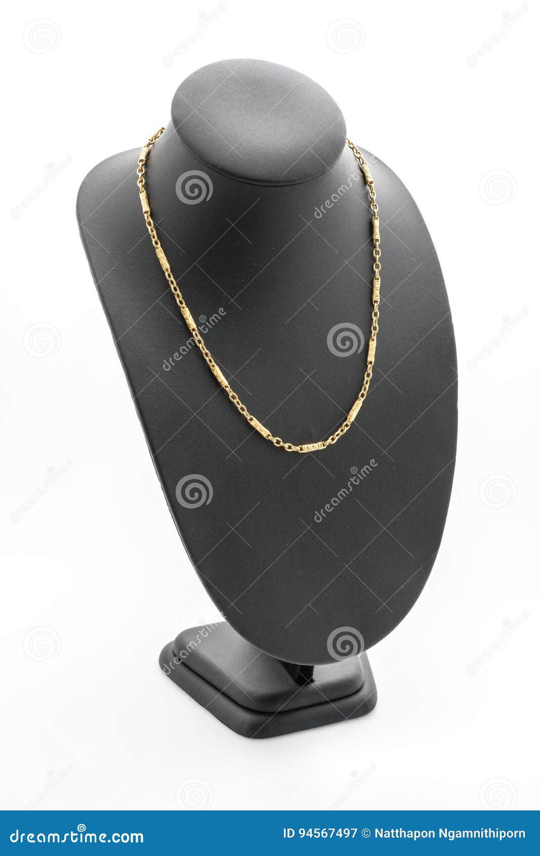 Ciondolo Collana Pelle Nera Supporto Esposizione Catena Imbottito Busto - Foto 7