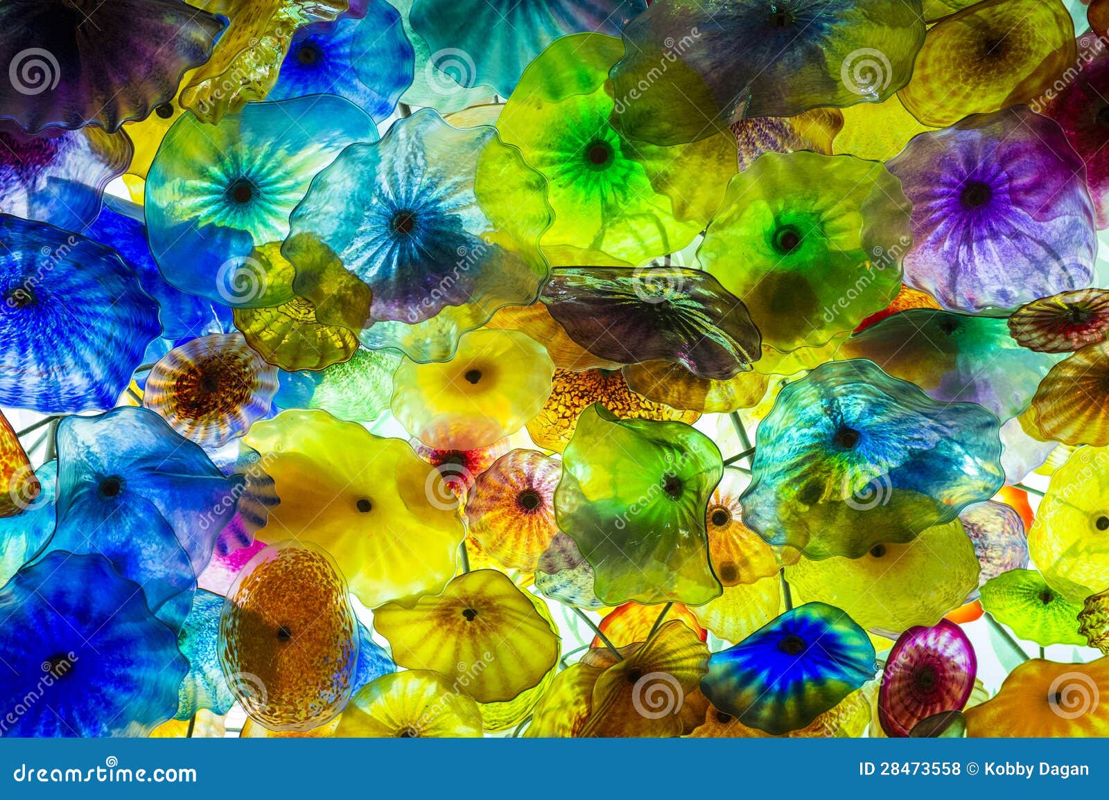 Bellagio glass flowers editorial stock photo. Image of color 28473558