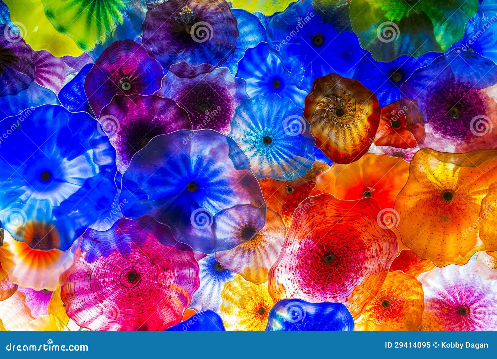 Bellagio glass flowers editorial image. Image of translucent 29414095