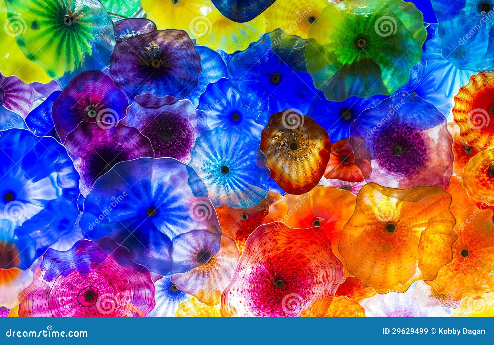 Bellagio glass flowers editorial stock image. Image of pattern 29629499