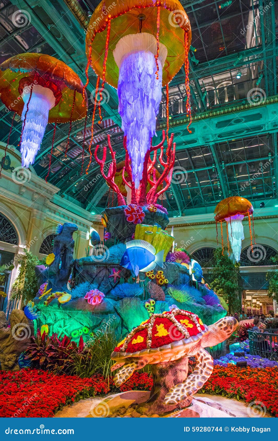 Bellagio Hotel Conservatory & Botanical Gardens Editorial Stock Image ...