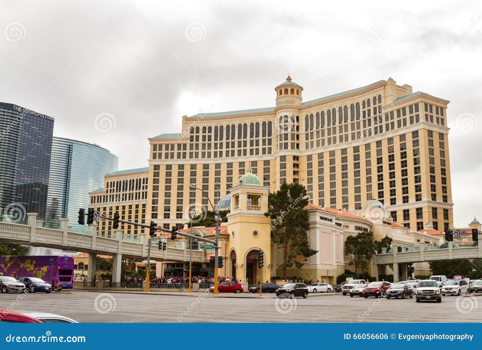 Bellagio hotellkasino, Las Vegas, Nevada. Las Vegas-Januari 30: Lyxigt hotell Bellagio på Januari 30, 2016 Bellagio är det lyxiga hotellet och kasinot som lokaliseras på den Las Vegas remsan Bellagioen öppnades på Oktober 15, 1998