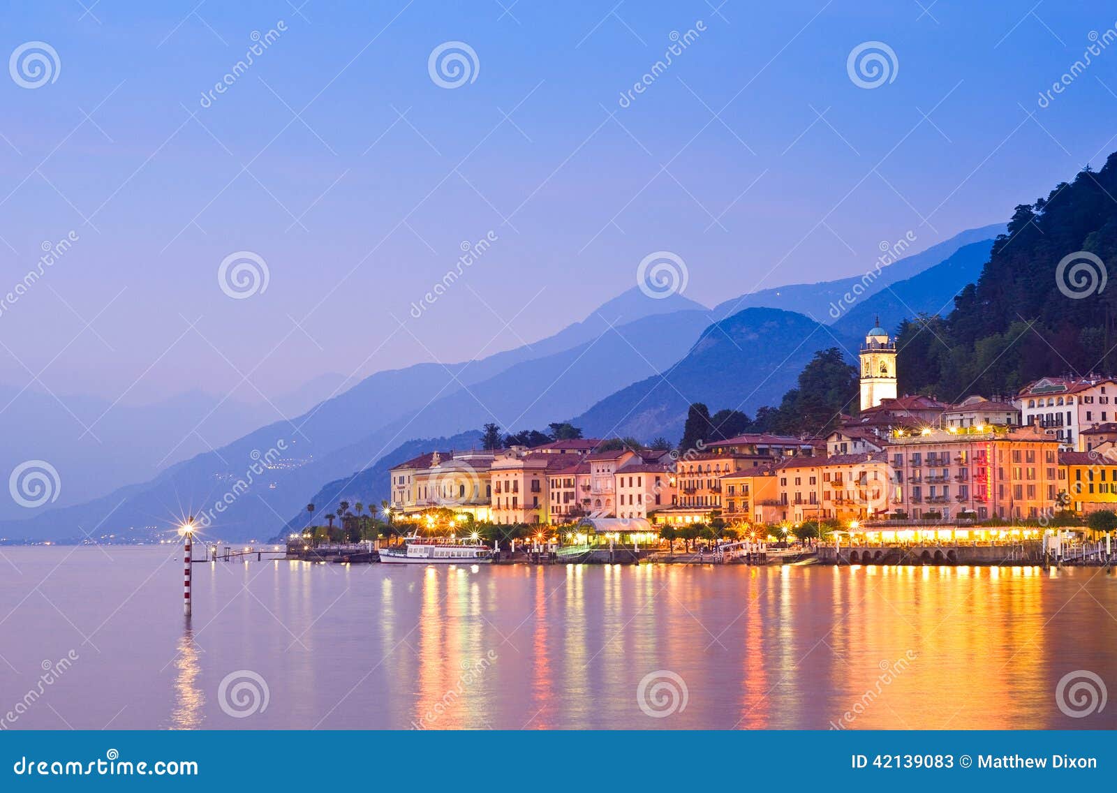 bellagio on lake como in italy