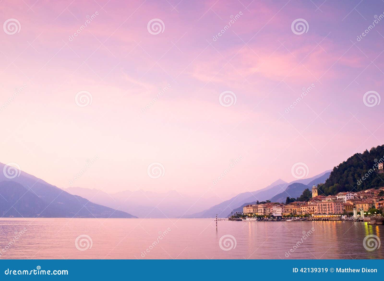 bellagio on lake como in italy