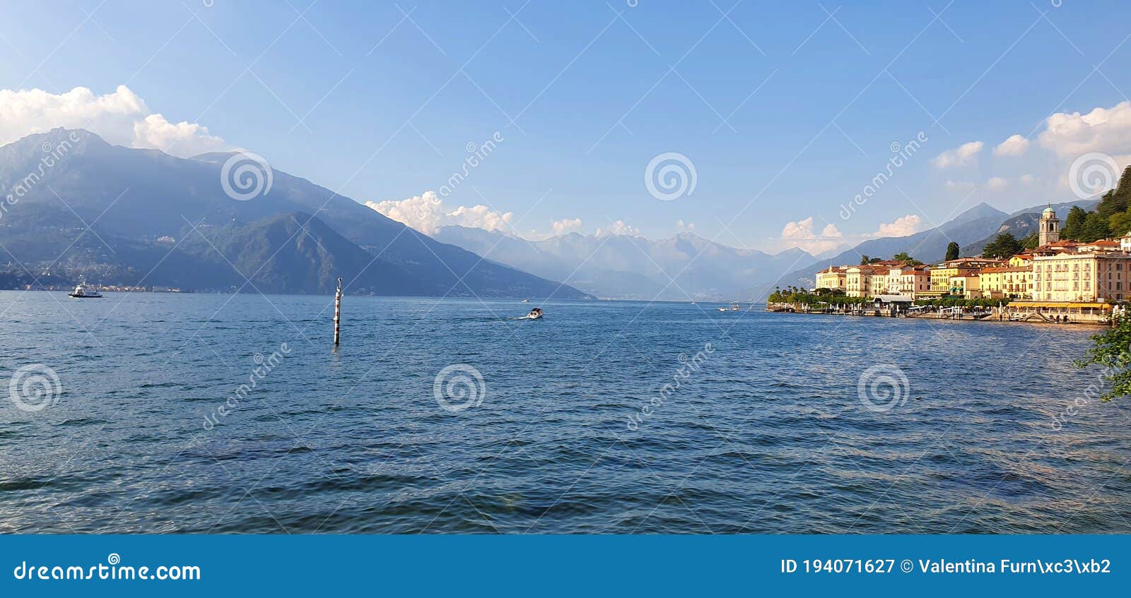 bellagio lake. tramonto sul lago di bellagio