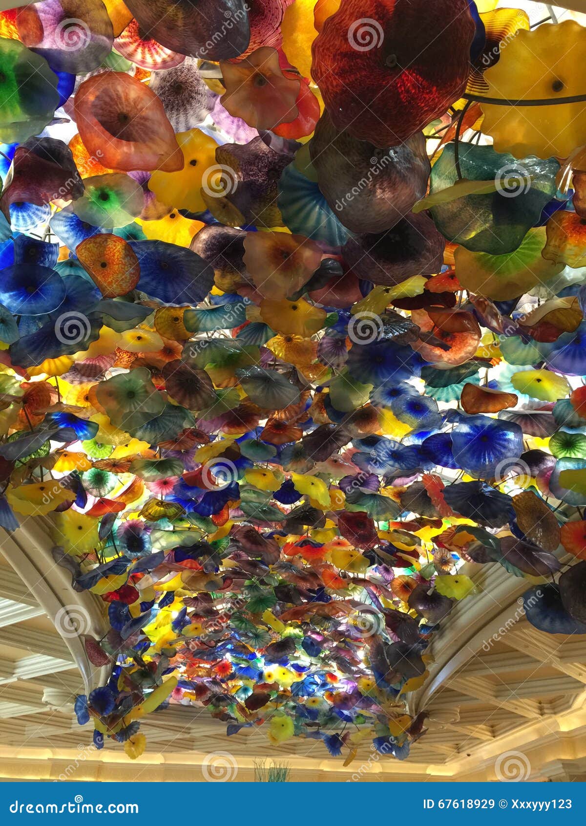 Bellagio Lobby Ceiling 2015 Editorial Stock Image Image Of Glass