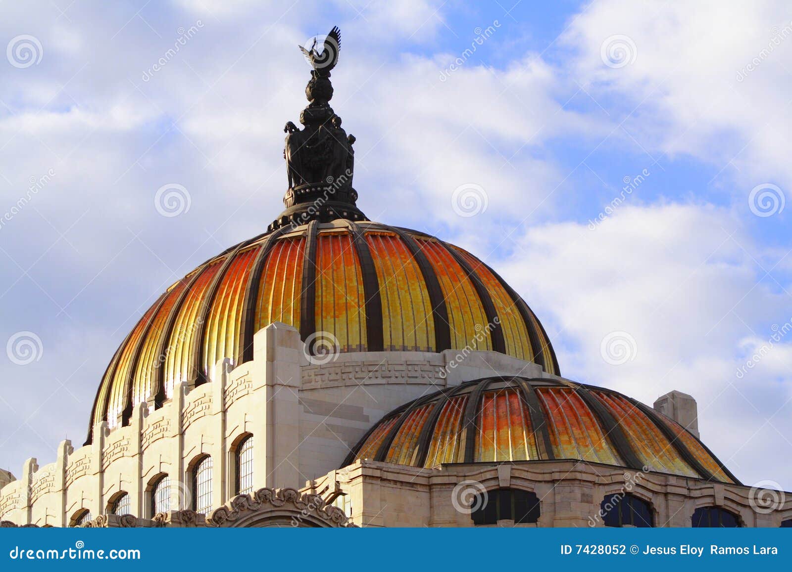 bellas artes cupolas in mexico city
