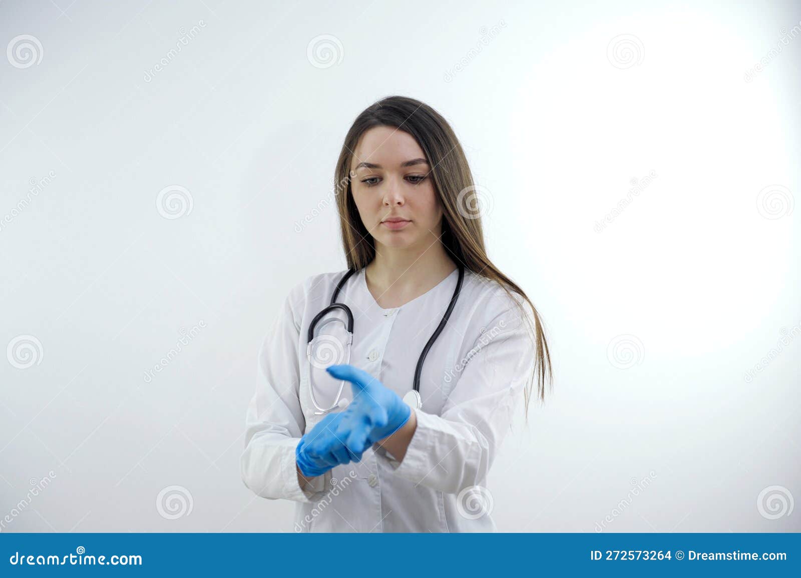 Stéthoscope mignon d'assistant de médecin avec le flowe' Bonnet