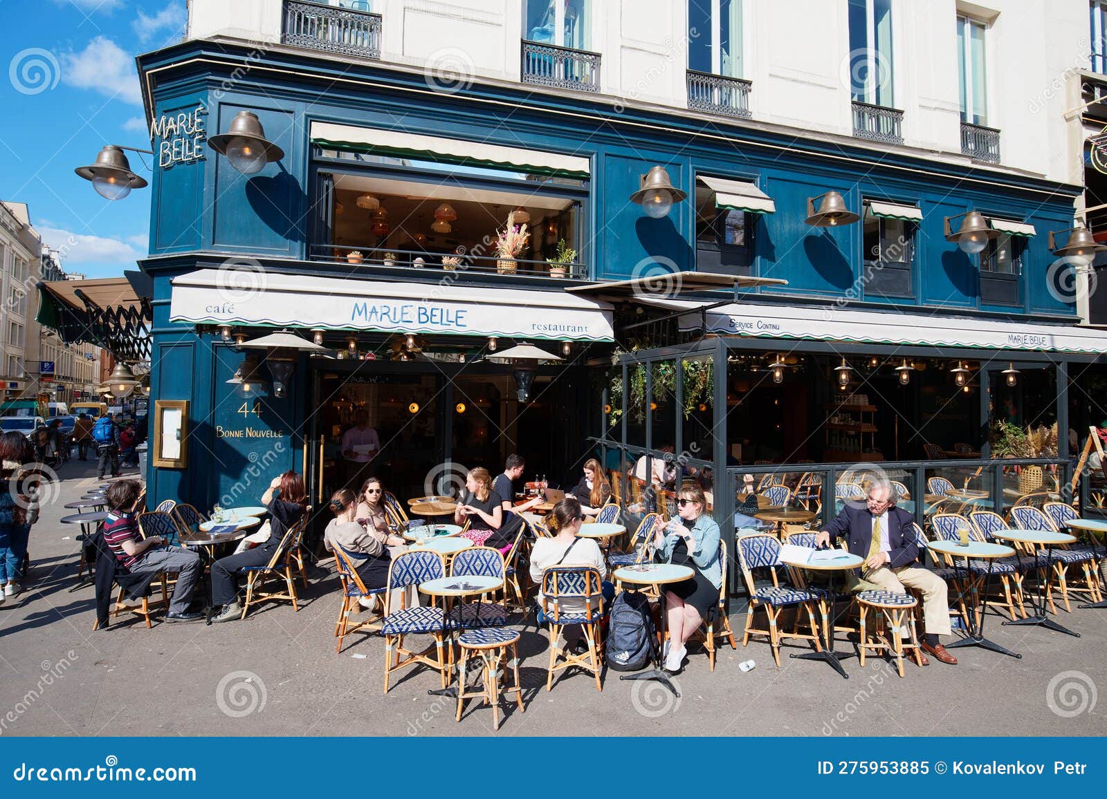 Belle Marie is Traditional French Cafe Located Near Cinema Grand REX in ...