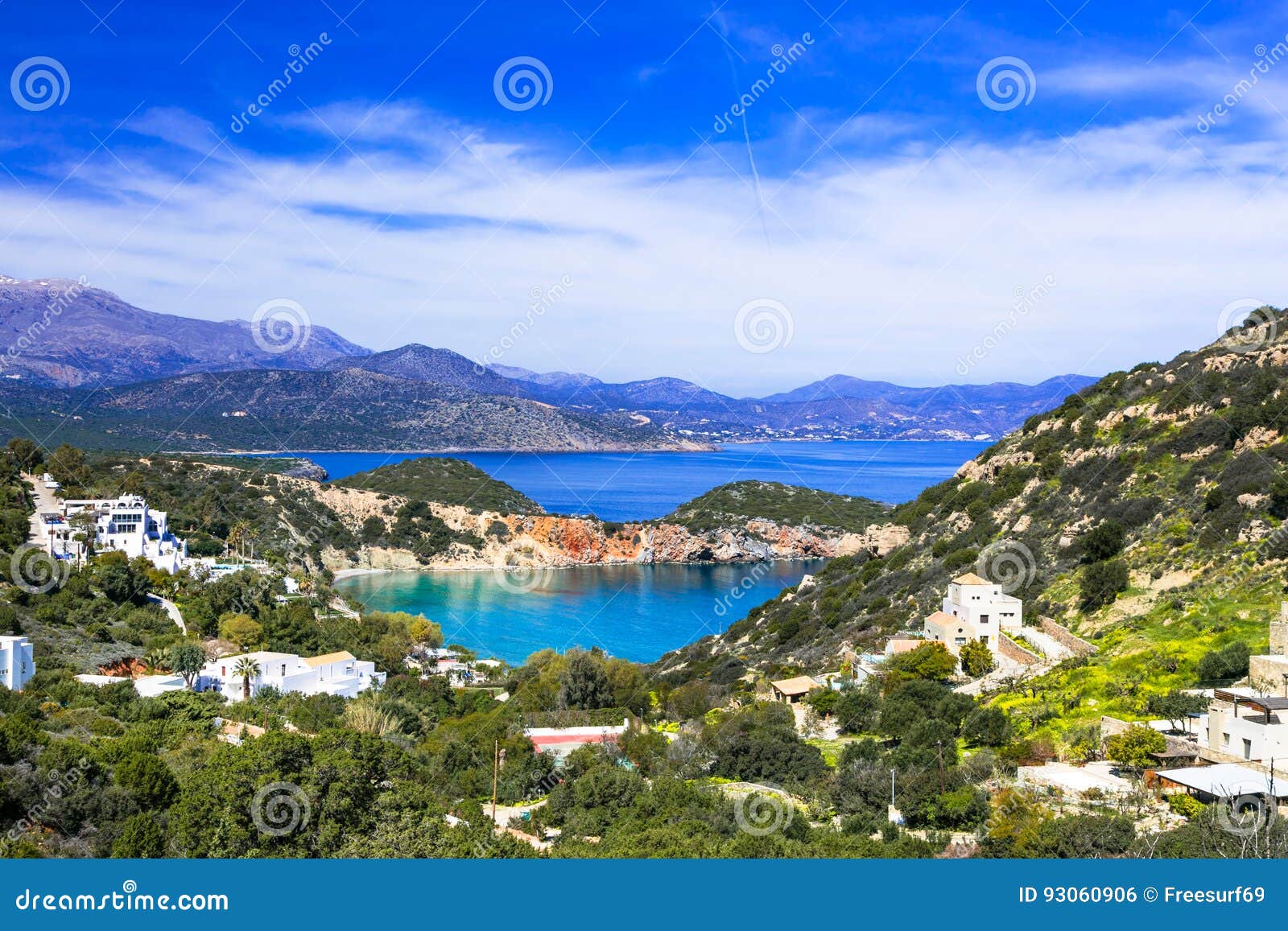 Belle Natura E Spiagge Dell Isola Di Creta Baia Di Istron La Grecia Fotografia Stock Immagine Di Nikolaos Oliva