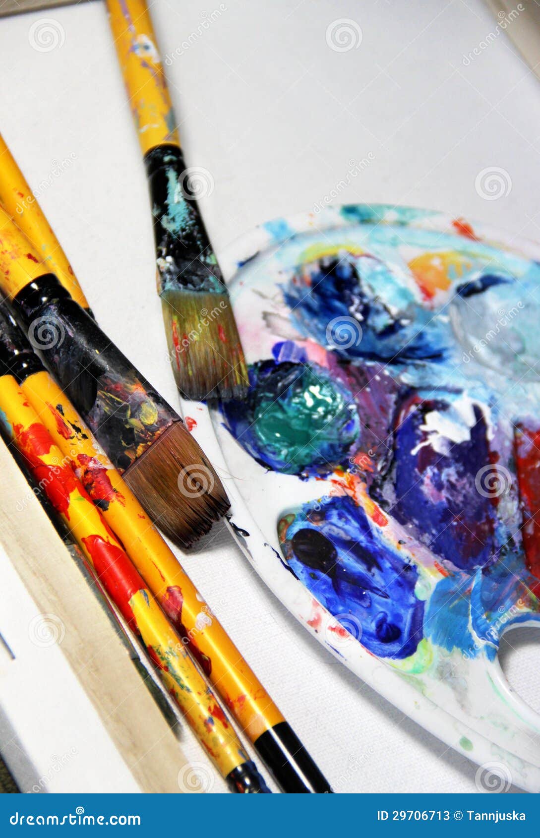 Tavolozza Di Vernice Orecchini Pennello Ptori Artisti Ciondola Orecchini Funky - Foto 10